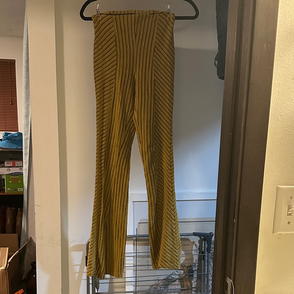 Free People Velvet Pull-on Slim Flare